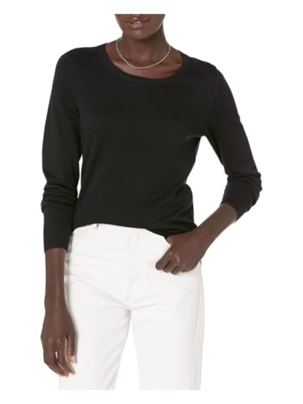 Women's Lightweight Crewneck Long Sleeve Sweater Pullover